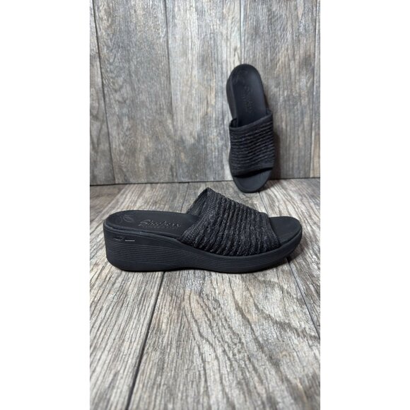 SKECHERS SLIP ON SANDALS WOMAN SIZE 8 - Picture 2 of 11